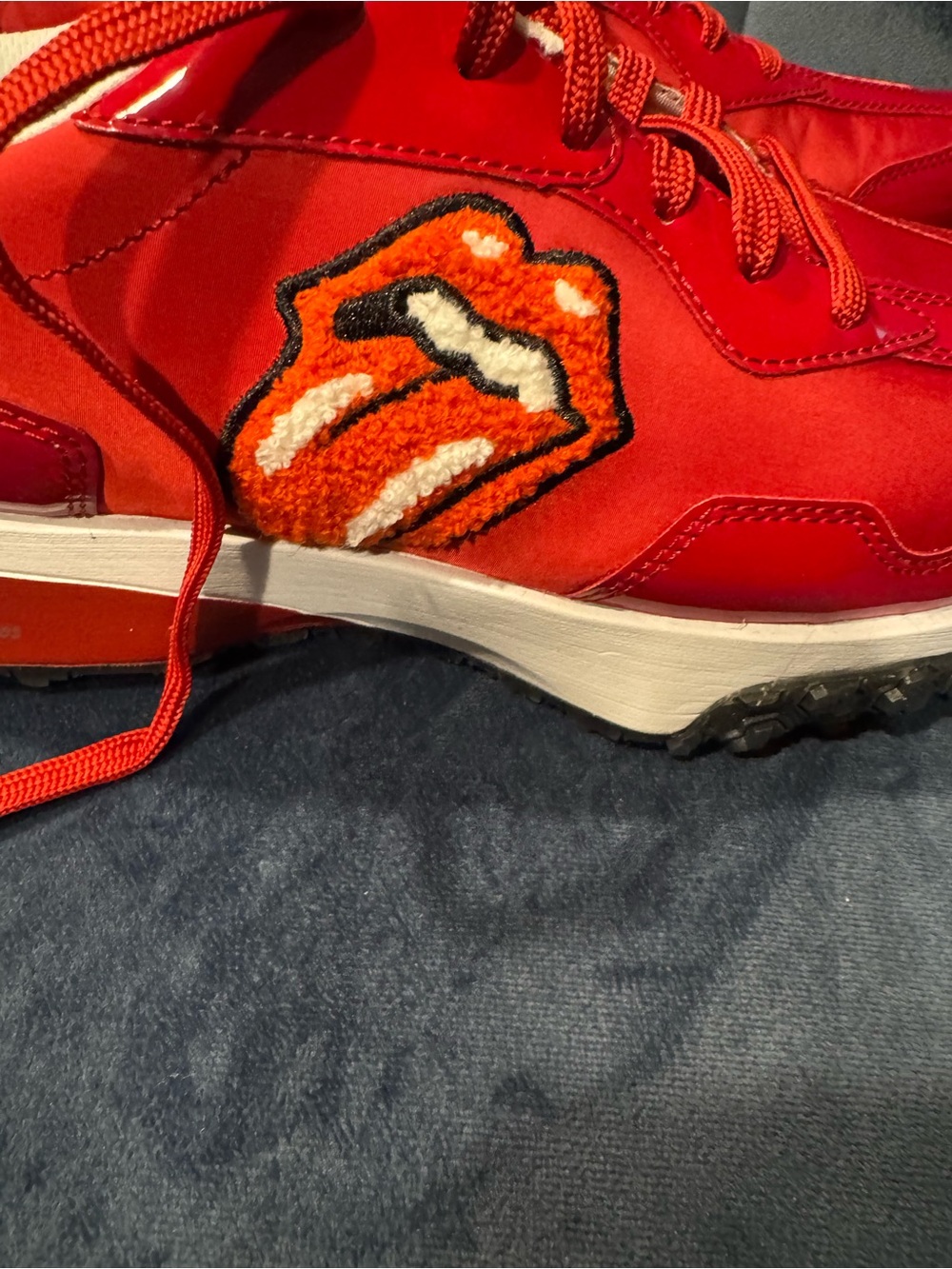 Skechers x Rolling Stones Lick Red Upper Cut Neo Jogger Sneakers Size 10 - Picture 14 of 14